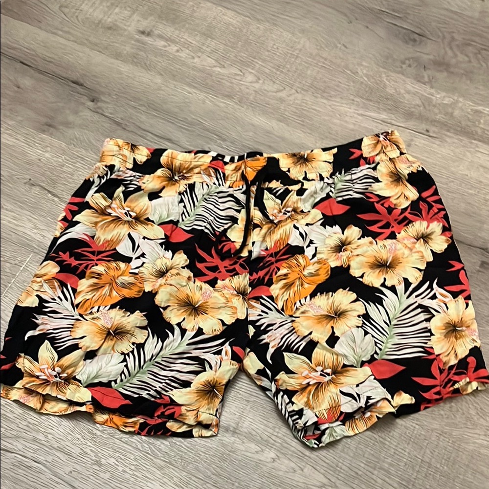 Coof Andy Floral Hawaiian Print Shorts SZ XL